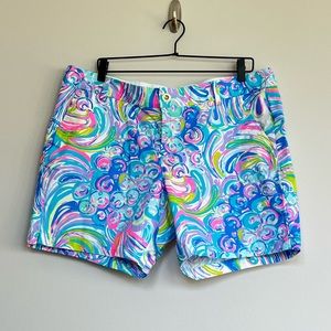 Lilly Pulitzer Jayne Short In Multi Gillty Pleasure Size 16